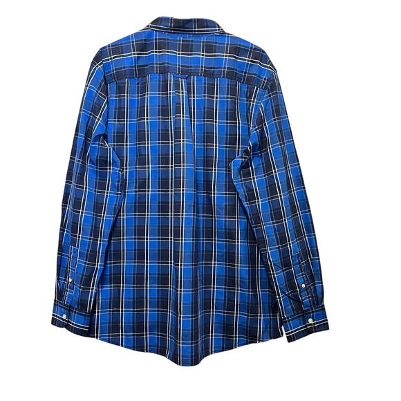 Chaps Men’s Button Down NWT Size XL Blue Plaid Cotton Easy Care - Picture 2 of 16